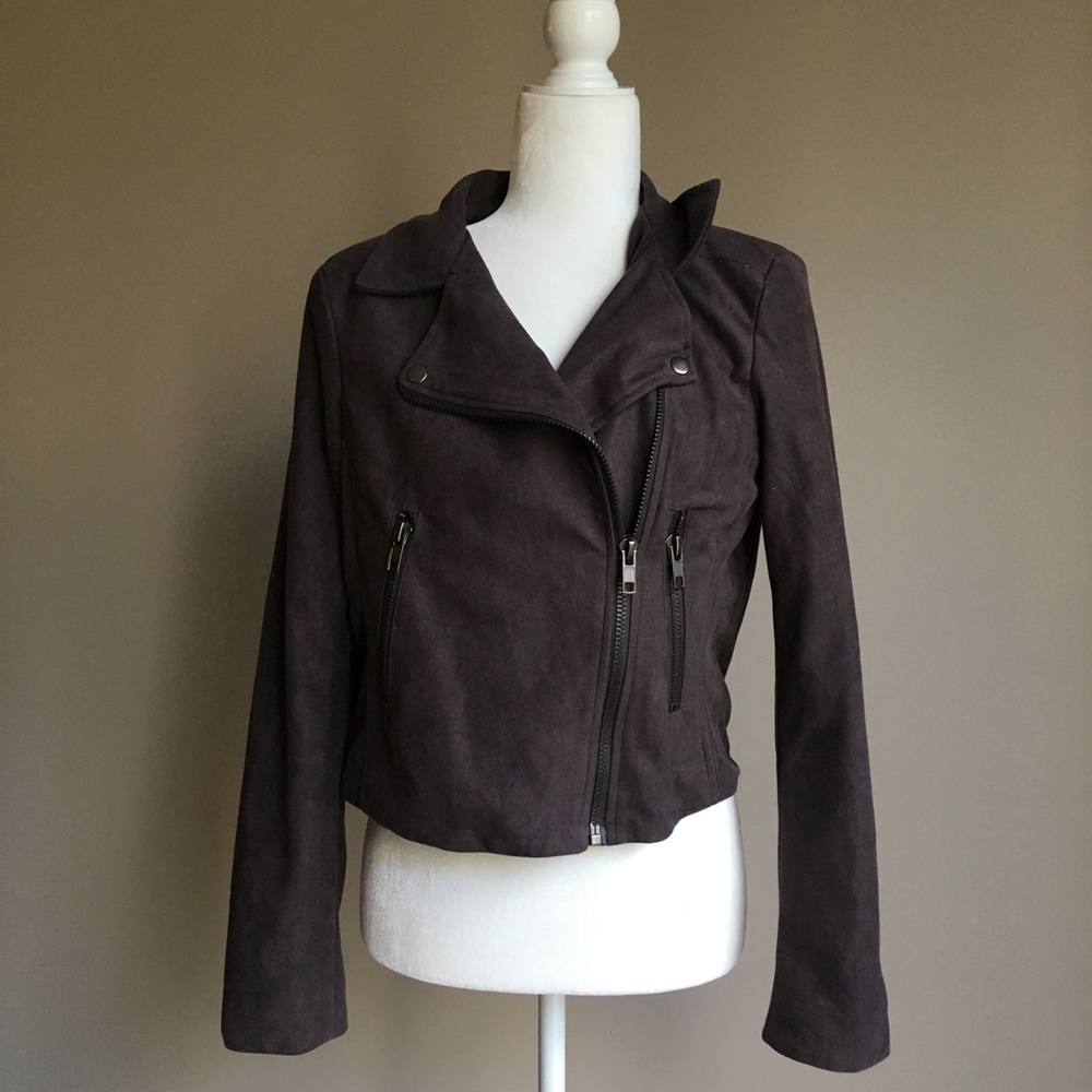 Astr Vegan Suede Moto Jacket